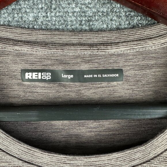 REI Coop Tee Shirt Mens Large Brown Short Sleeve Crew Neck Pullover - Picture 4 of 8